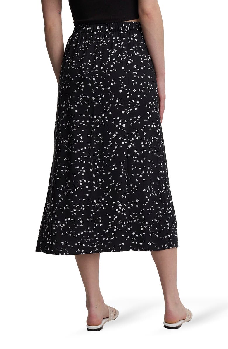 tentree Yaletown Skirt, Alternate, color, Meteorite Black/Bloom Floral