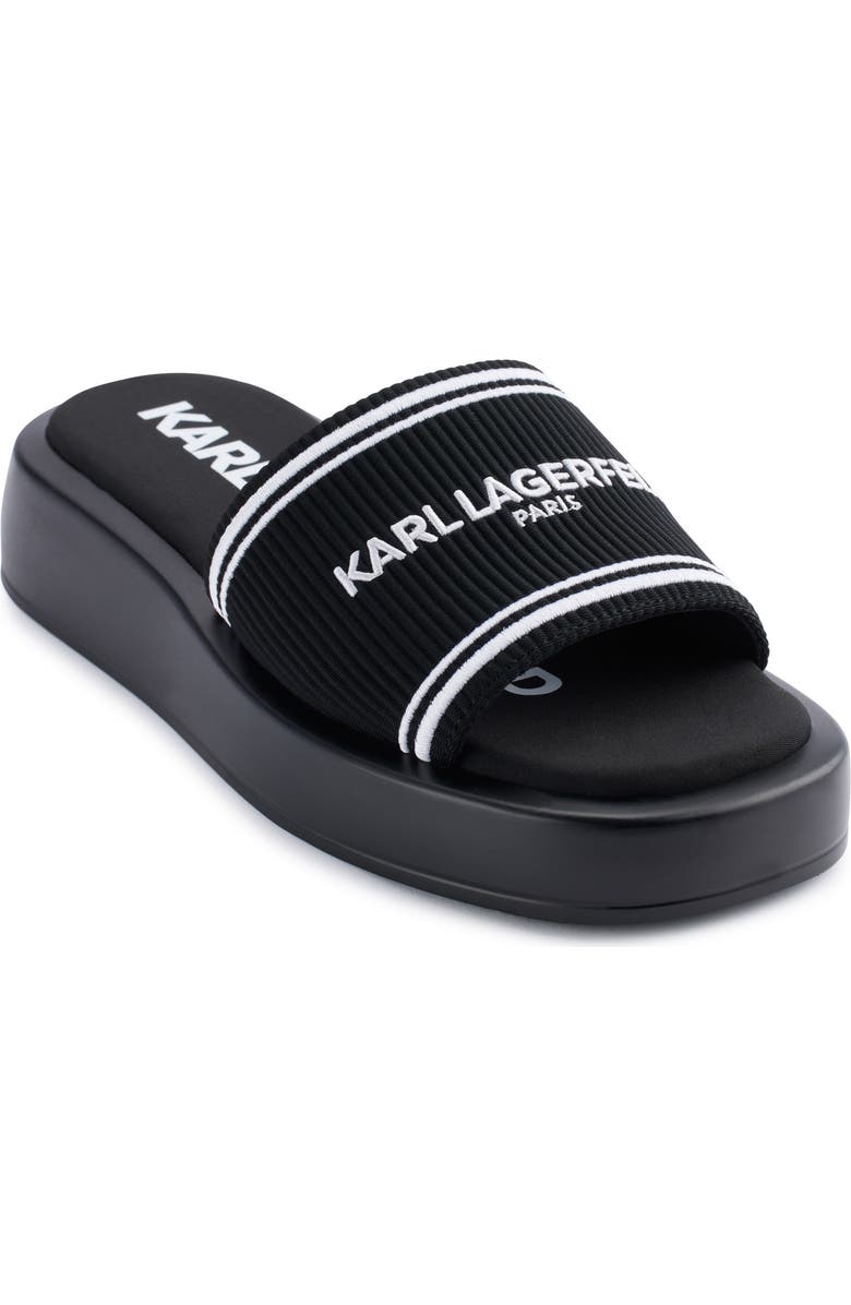 KARL LAGERFELD PARIS Ohare Platform Slide Sandal, Main, color,