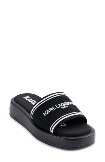 Karl Lagerfeld Ohare Platform Slide Sandal