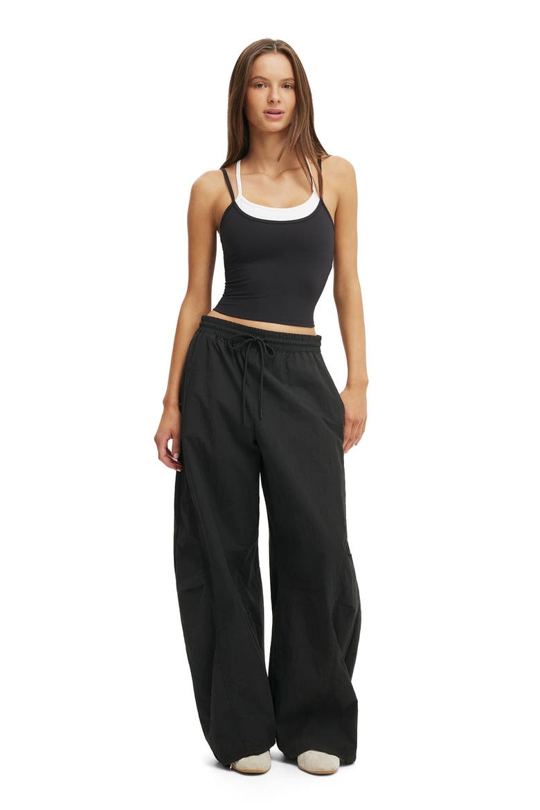 Women's Active Ultra Soft Contrast Layer Tank, Alternate, color, Black White