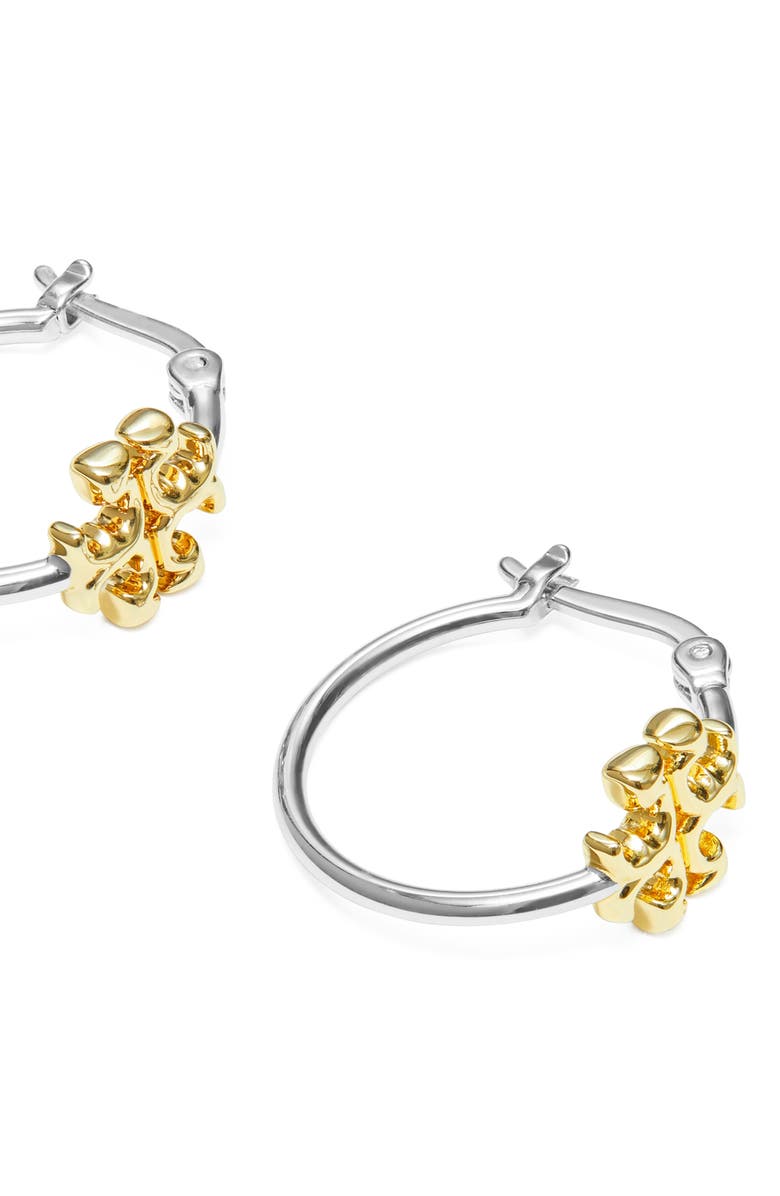 Tory Burch Eleanor Small Hoop Earrings, Alternate, color, 