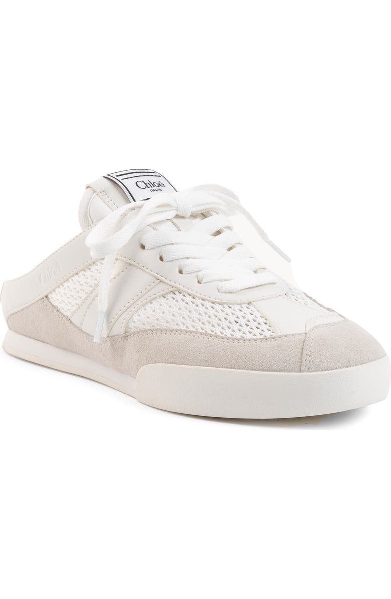 Chloé Kick Mule Sneaker, Main, color, Cloudy Cream