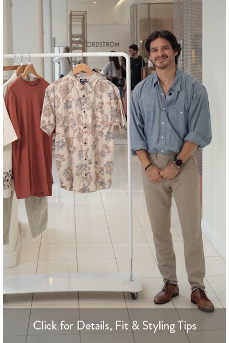 Sundays Paisley Short Sleeve Button-Up Shirt video