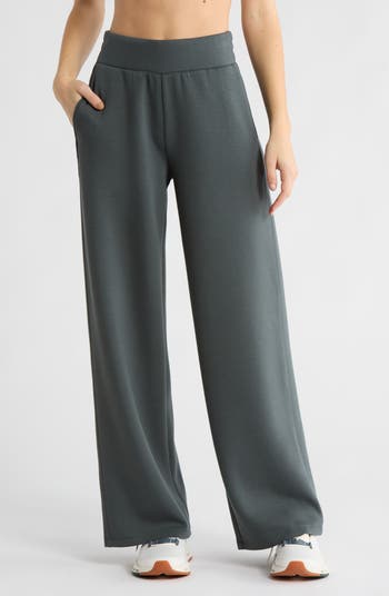 Z by Zella Whisper Knit High Waist Wide Leg Pants | Nordstromrack