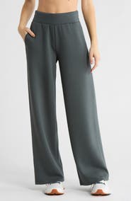 Z by Zella Whisper Knit High Waist Wide Leg Pants