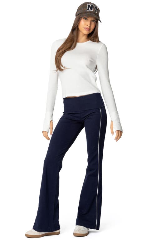 EDIKTED EDIKTED LIVIE FOLDOVER FLARE LEGGINGS