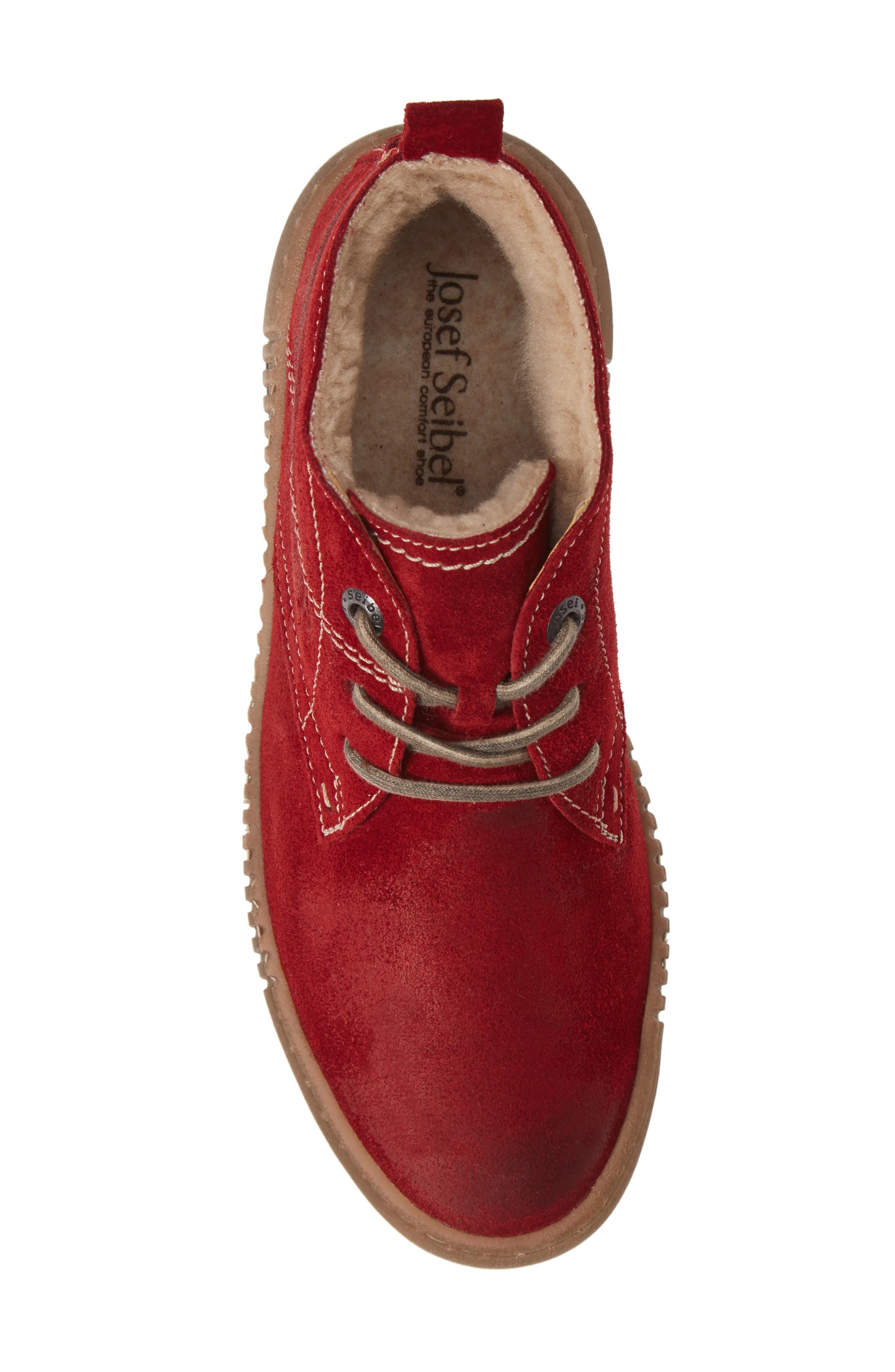 Josef Seibel Maren 02 Sneaker, Alternate, color, Red Suede