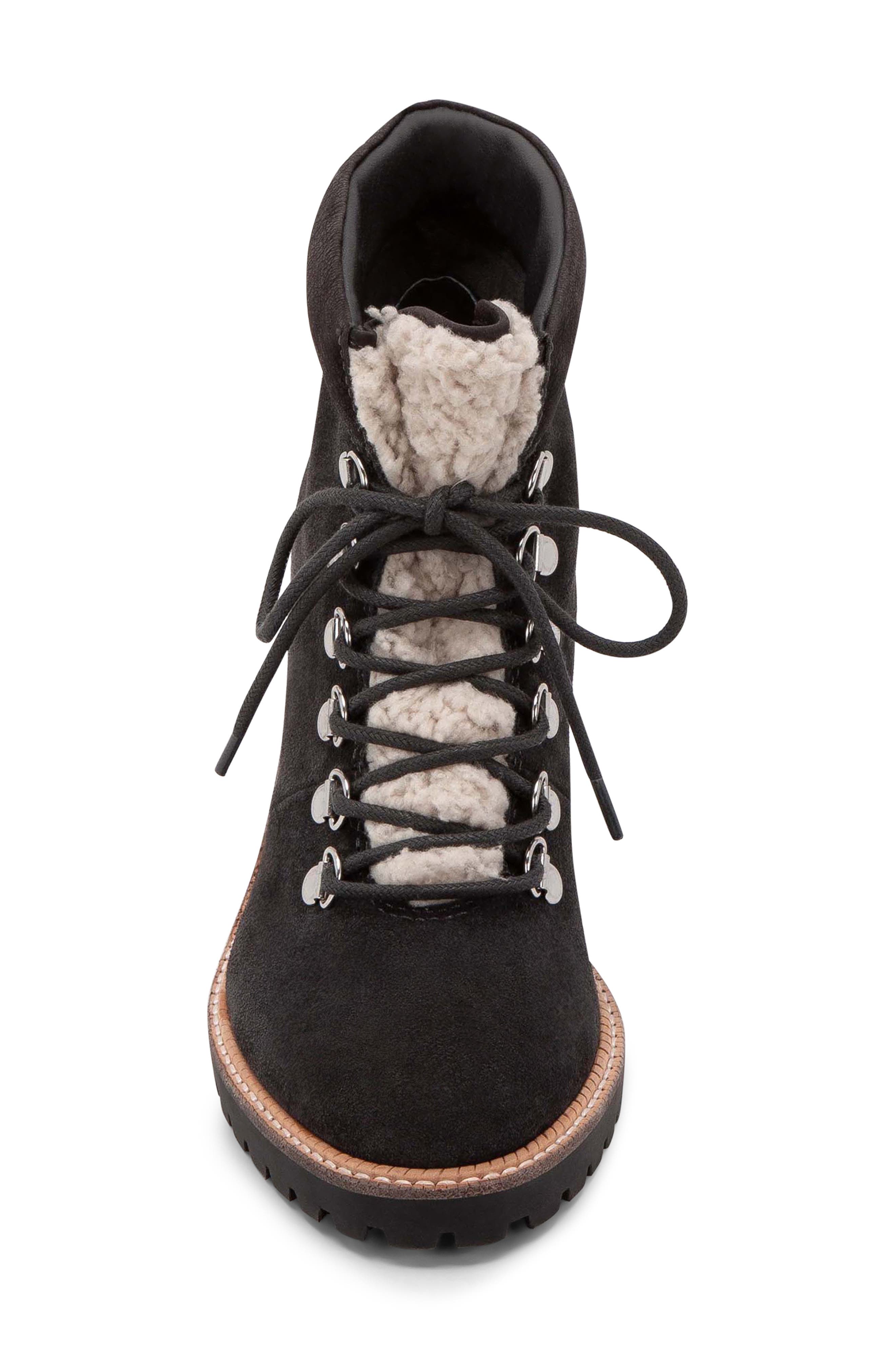 Dolce Vita Post Faux Shearling Trimmed Hiking Boot, Alternate, color, 