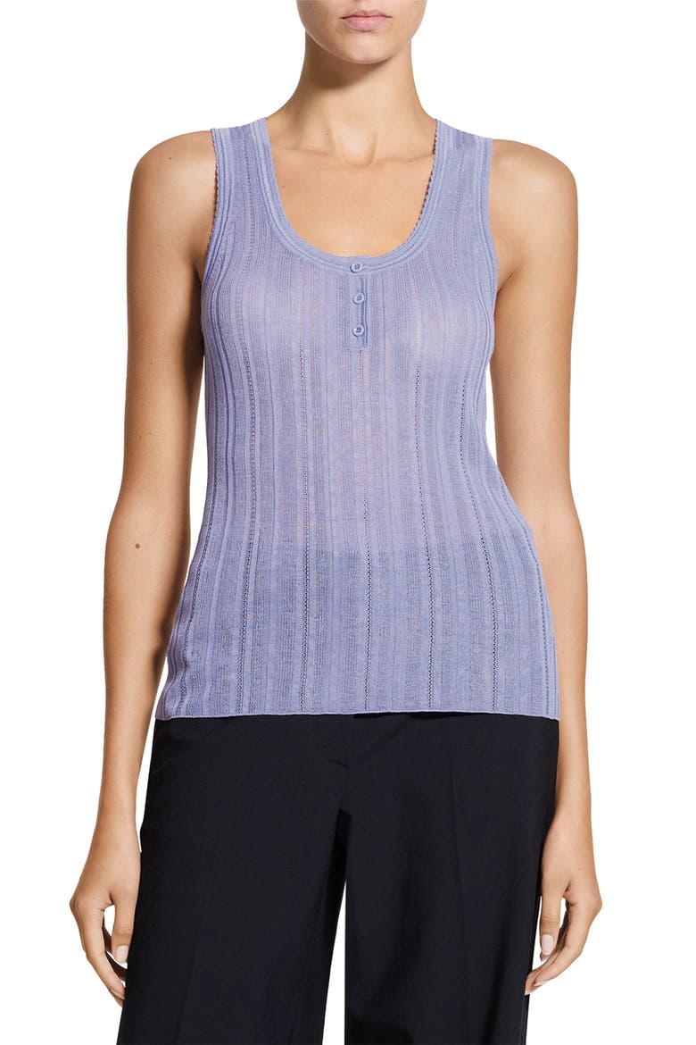 Pointelle Knit Tank, Main, color, LAVENDER GLOW - 2O2