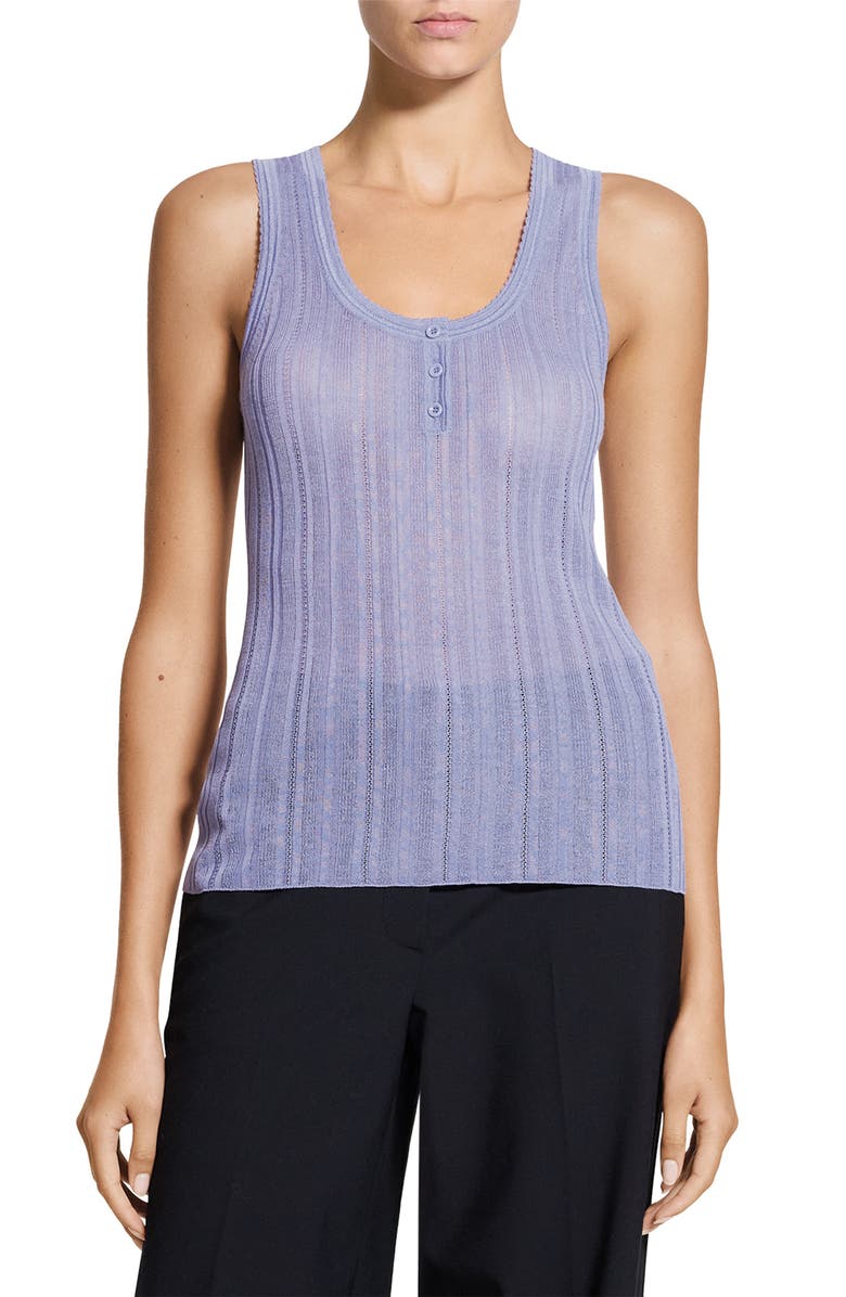 Theory Pointelle Knit Tank, Main, color,
