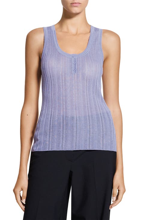 Pointelle Knit Tank
