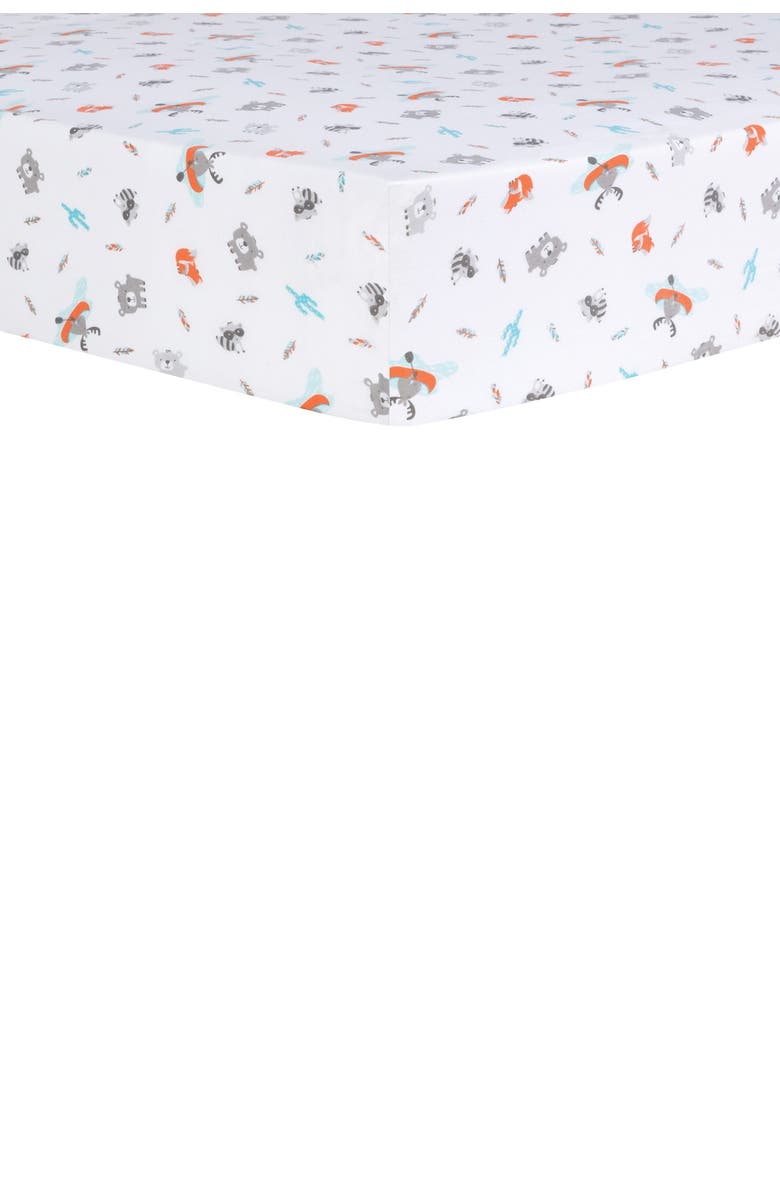 TREND LAB Moose Canoe 4-Piece Crib Bedding Set, Alternate, color, 