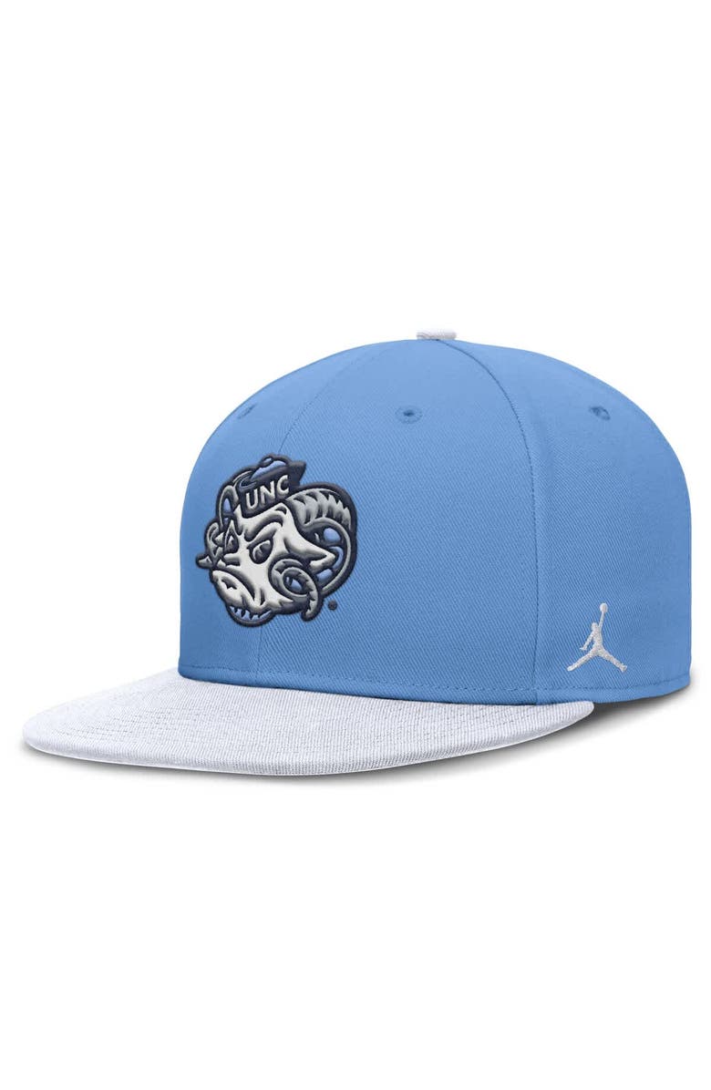 Jordan Brand Men's Jordan Brand Carolina Blue/White North Carolina Tar Heels Two-Tone Primetime Performance Fitted Hat, Main, color, 