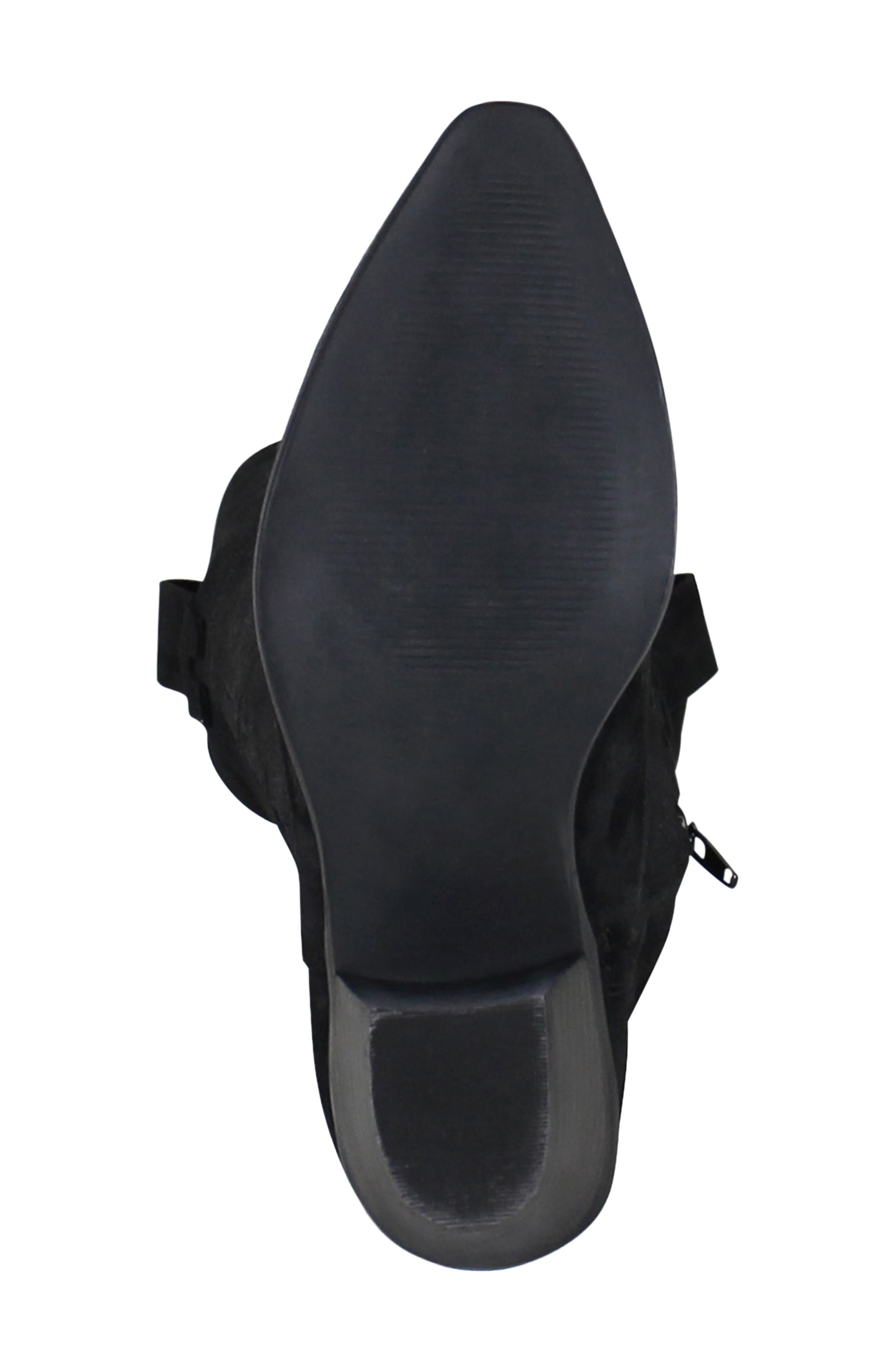 Ame Thyst Leather Tall Boot, Alternate, color, BLACK