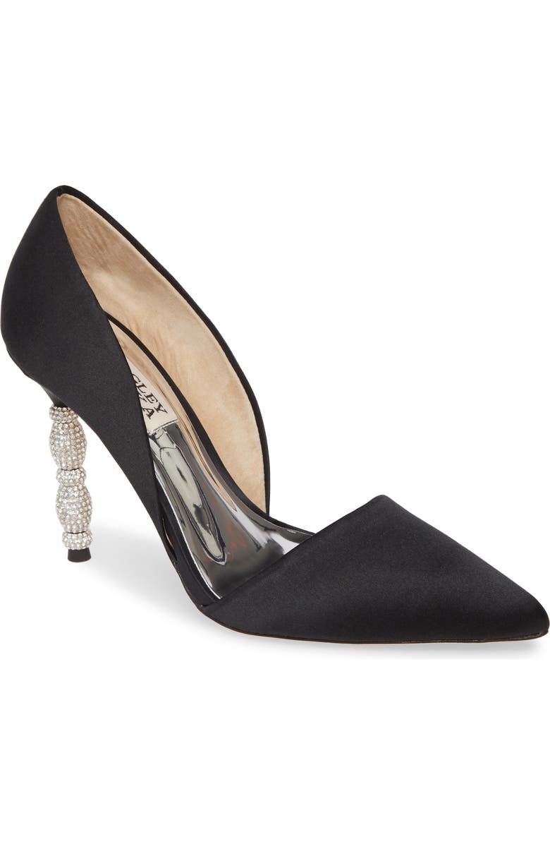 Badgley Mischka Collection Badgley Mischka Emily Crystal Heel Pointed Toe Pump, Main, color,