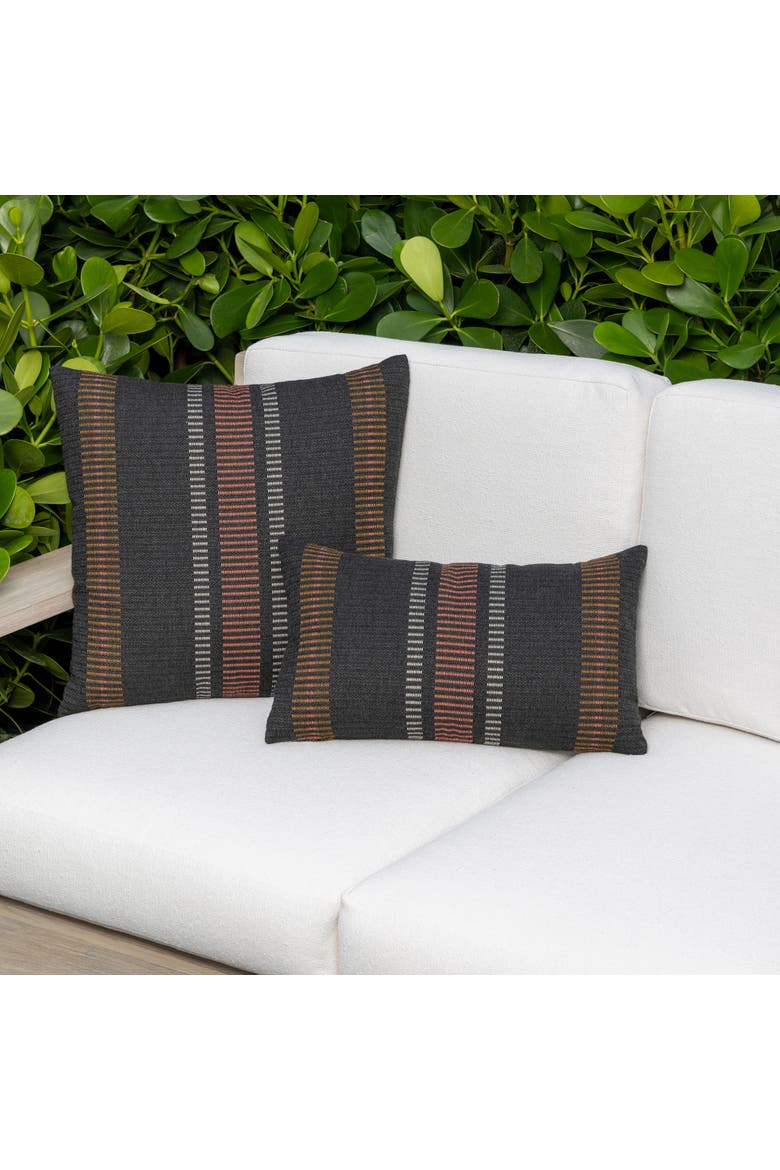 Journey Indoor & Outdoor Woven Accent Pillow, Alternate, color, Earth