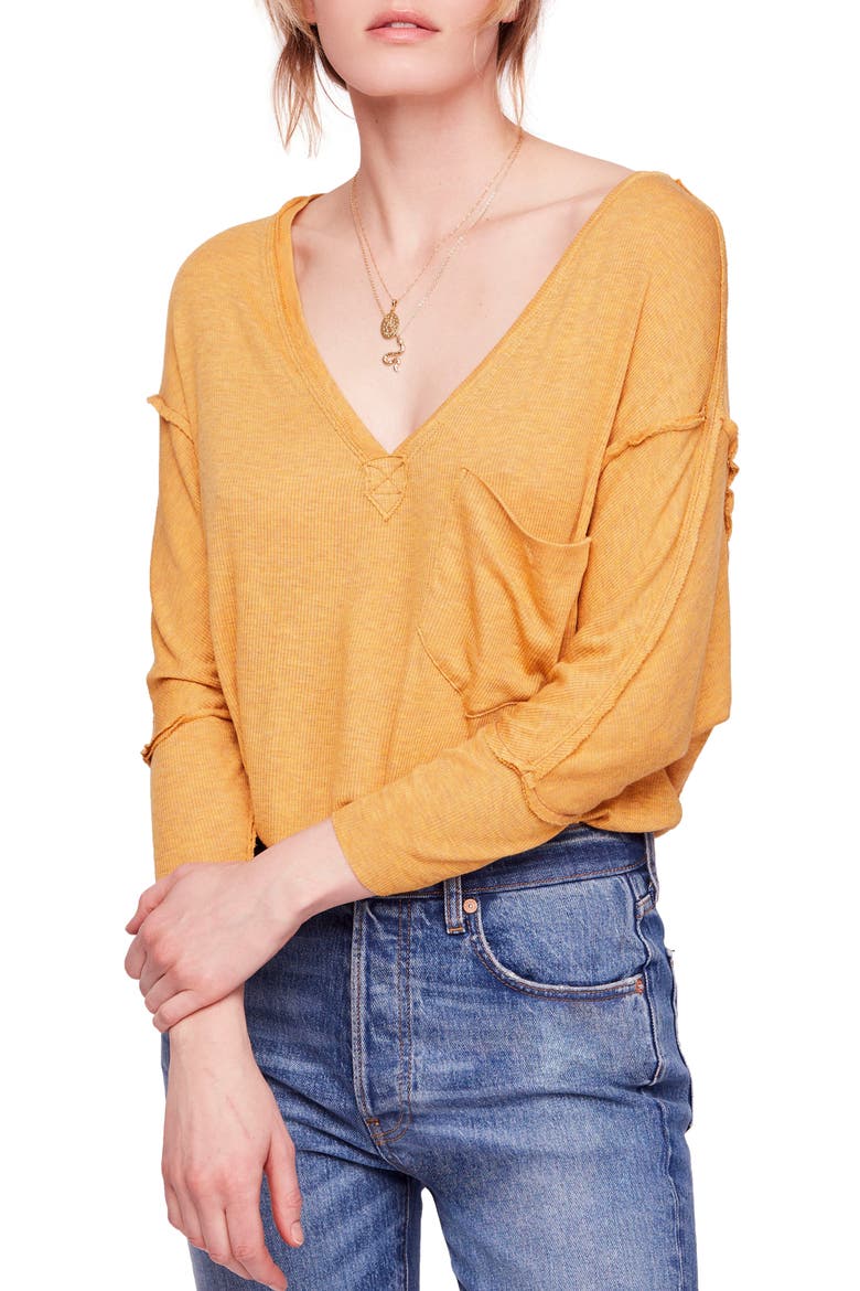 We the Free by Free People Golden Gate Tee, Main, color, YELLOW