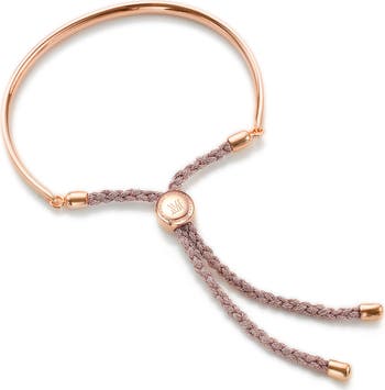 Monica Vinader Fiji Friendship Bracelet in Rose Gold Rose
