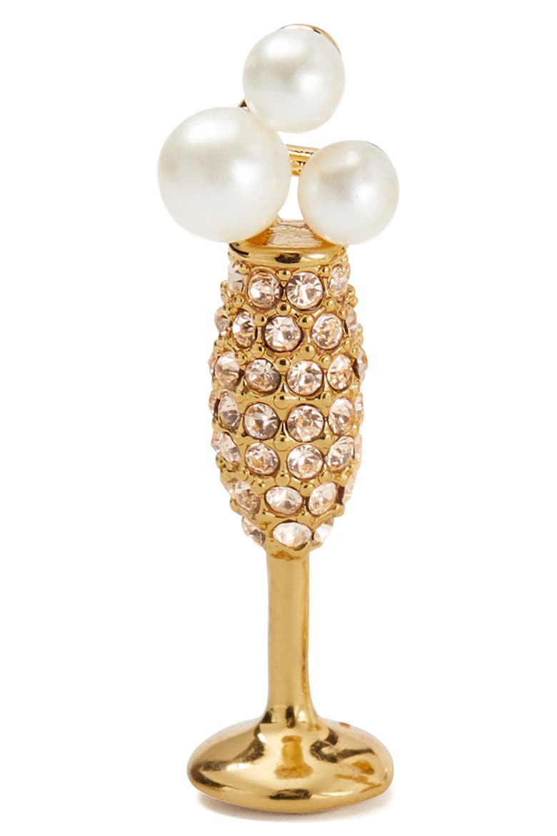 champagne glass stud earrings, Alternate, color, CHAMPAGNE/GOLD