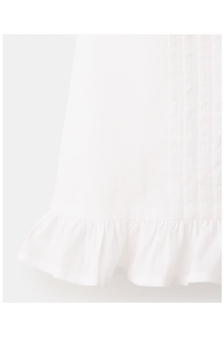 Kids' Floral Embroidered Cotton Top, Alternate, color, OFF WHITE