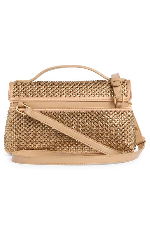 Jw Pei Thea Woven Top Carry Handle Crossbody Bag In Gold