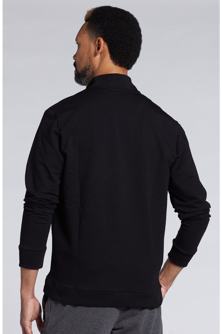 Mario Quarter Zip Sweatshirt, Alternate, color, BLACK