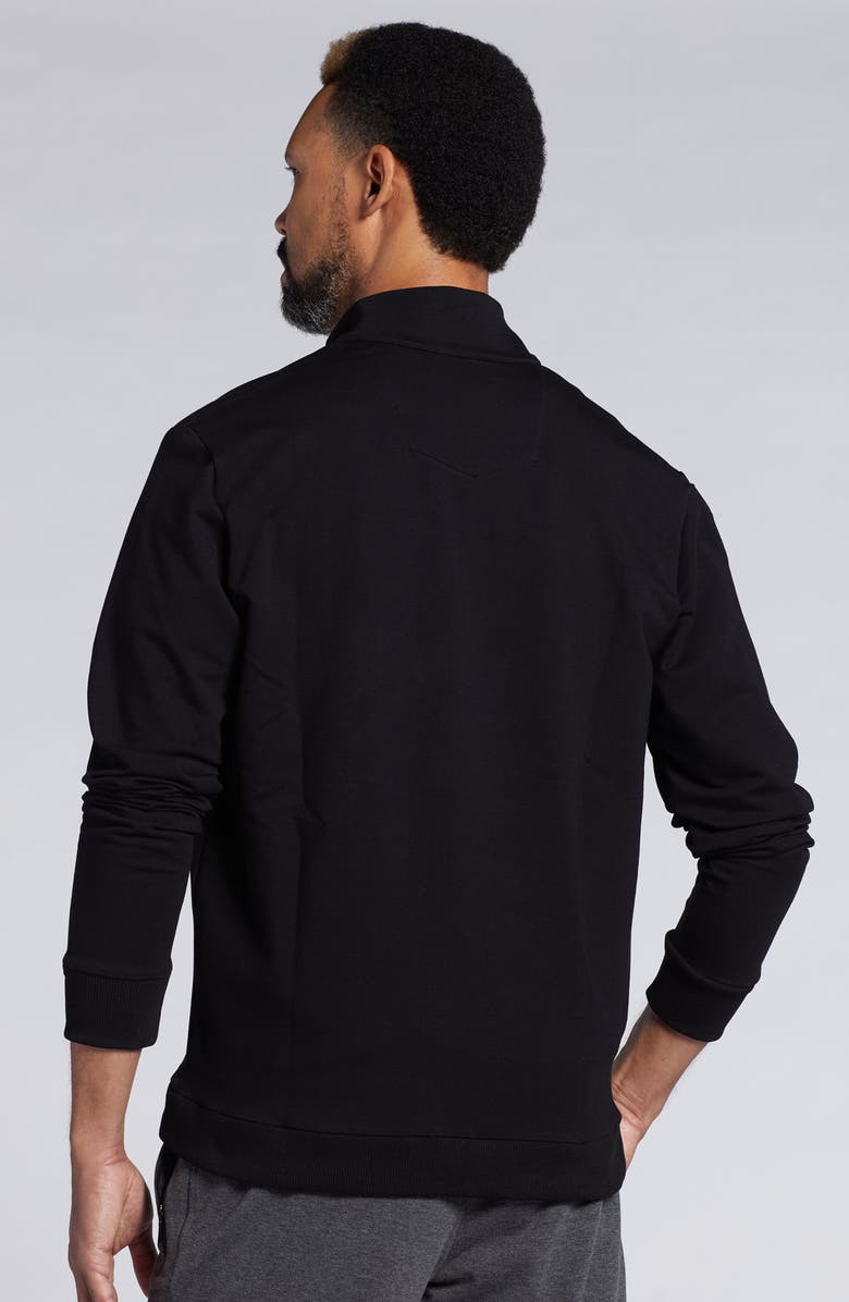 PINO BY PINOPORTE Mario Quarter Zip Sweatshirt, Alternate, color, Black