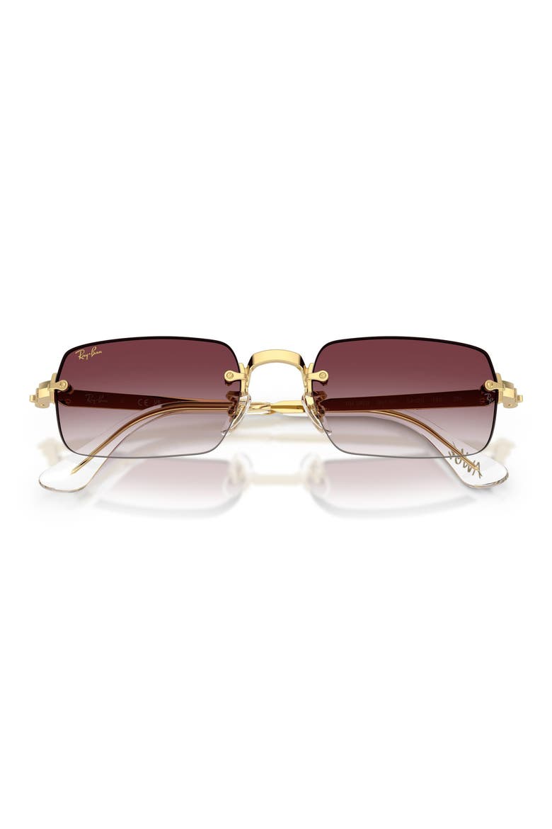 54mm Gradient Oval Sunglasses, Alternate, color, ARISTA / CLEAR DARK VIOLE