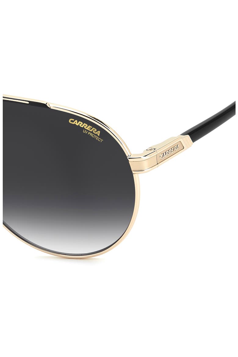 1089/S 64mm Oversize Gradient Pilot Sunglasses, Alternate, color, GOLD BLACK GREEN RED/ GREY