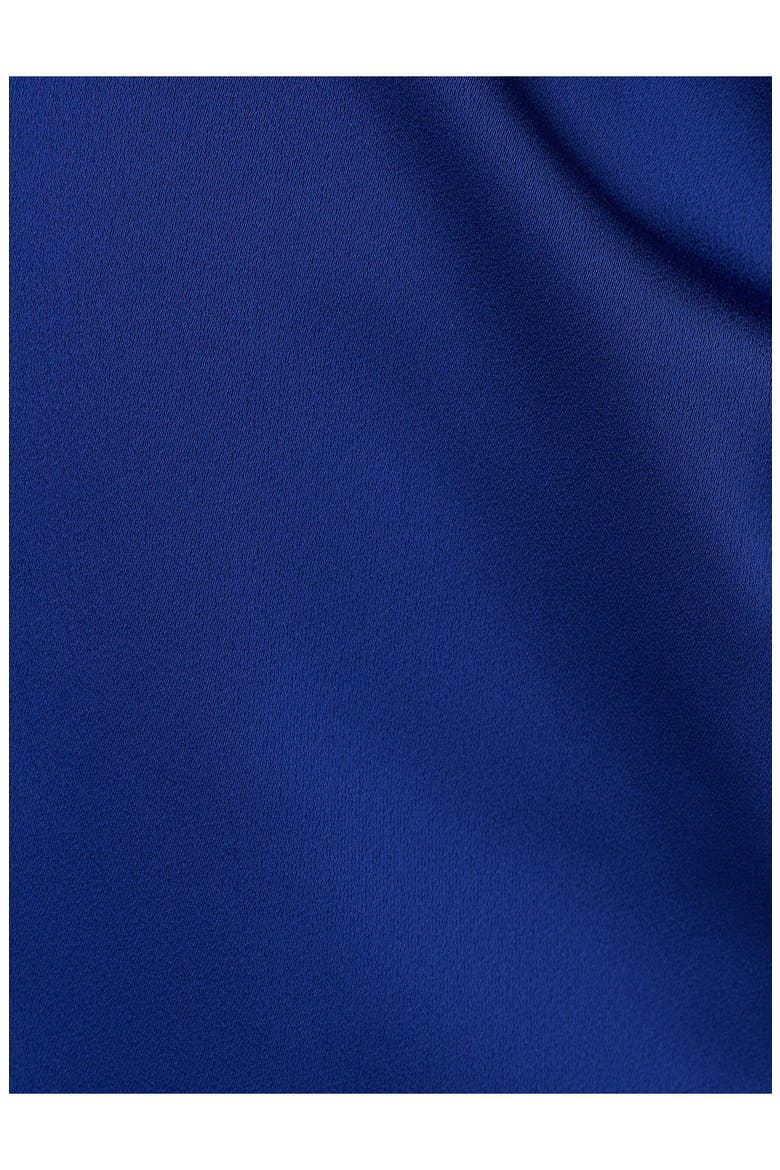 Bow Back Crepe & Satin Mermaid Gown, Alternate, color, ROYAL SAPPHIRE