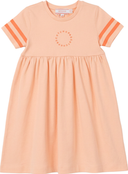 Hopscotch Stripe Trim Elastic Waist Dress