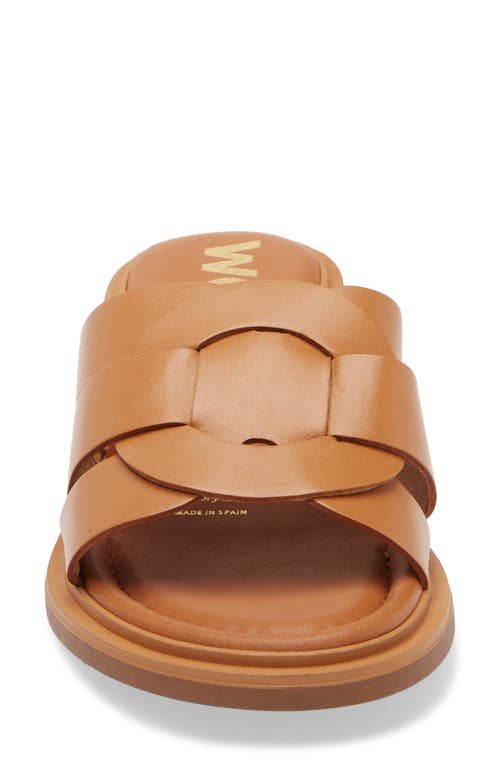 Wonders Leather Slide Sandal In Iseo Cuero