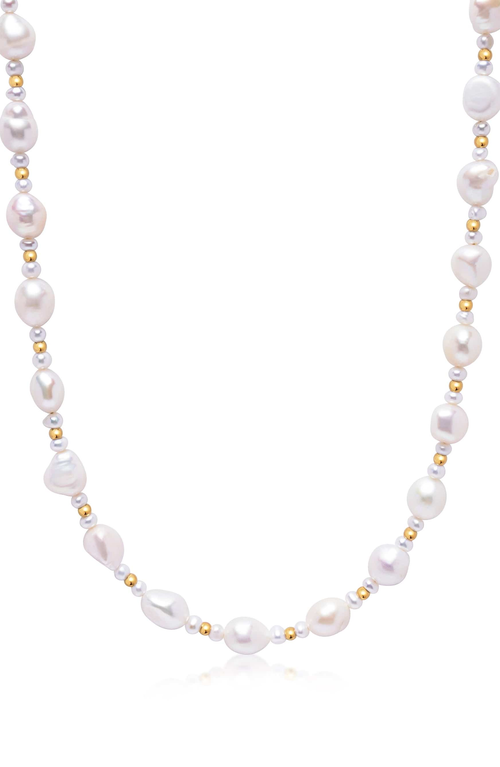 Nialaya Maui Pearl Choker In White