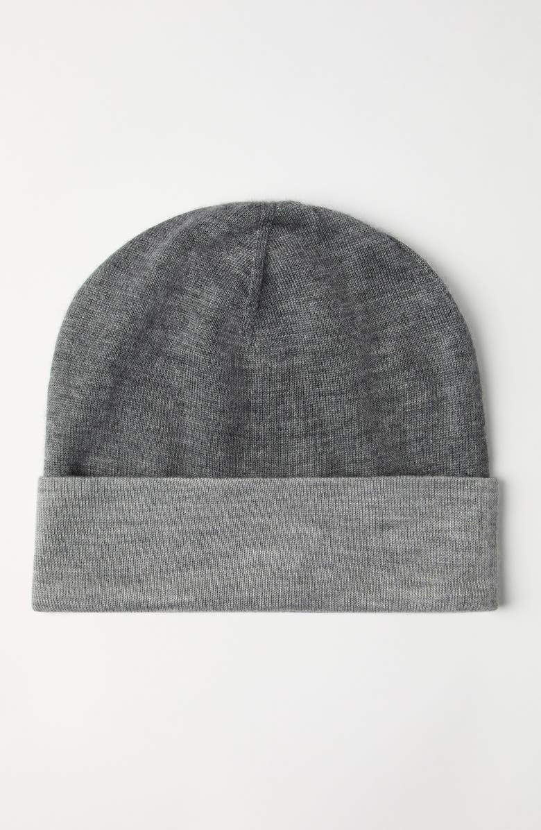 Brunello Cucinelli Cashmere and silk beanie, Alternate, color, Dark Grey