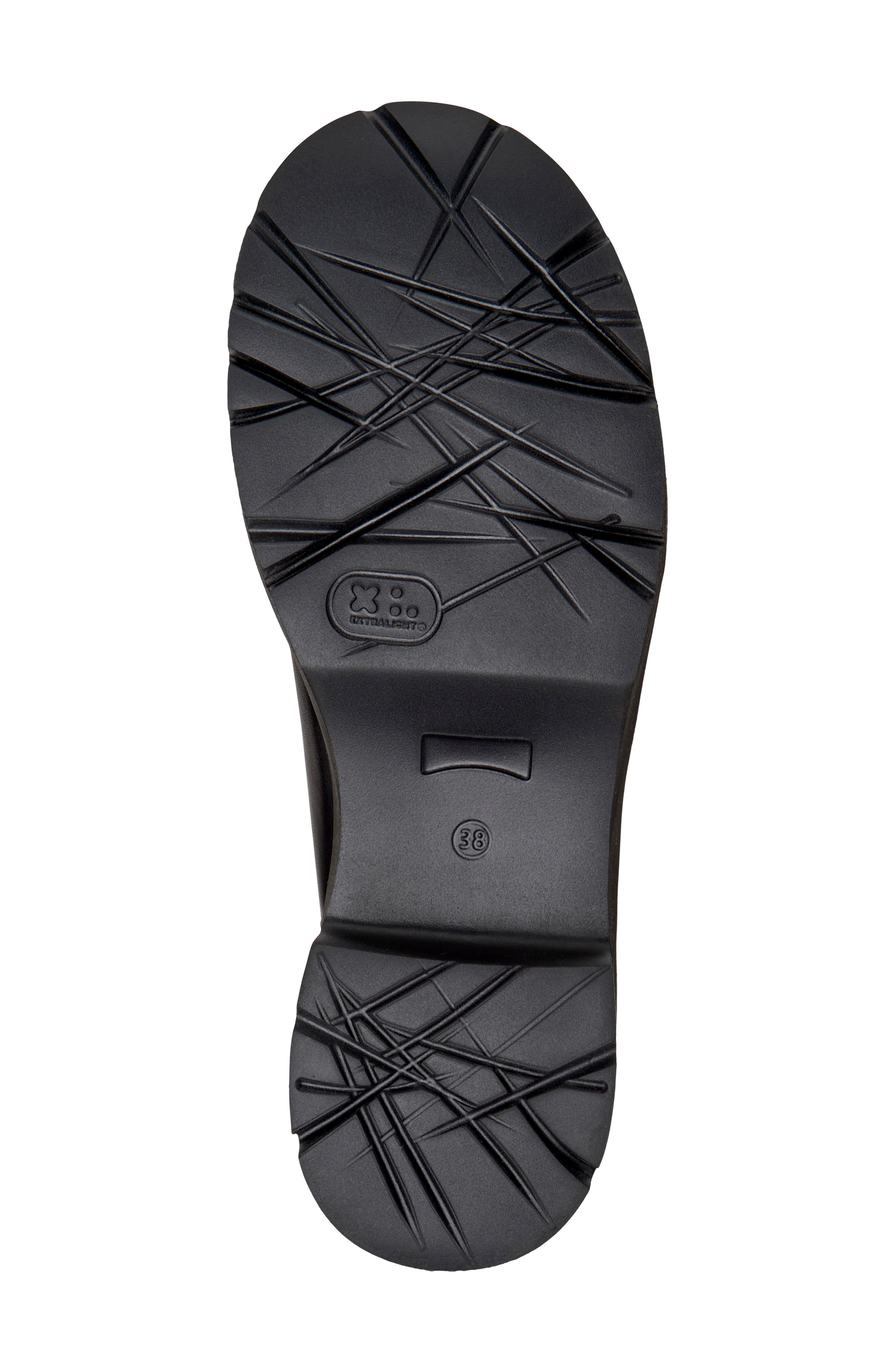 Milah Leather Boot, Alternate, color, BLACK