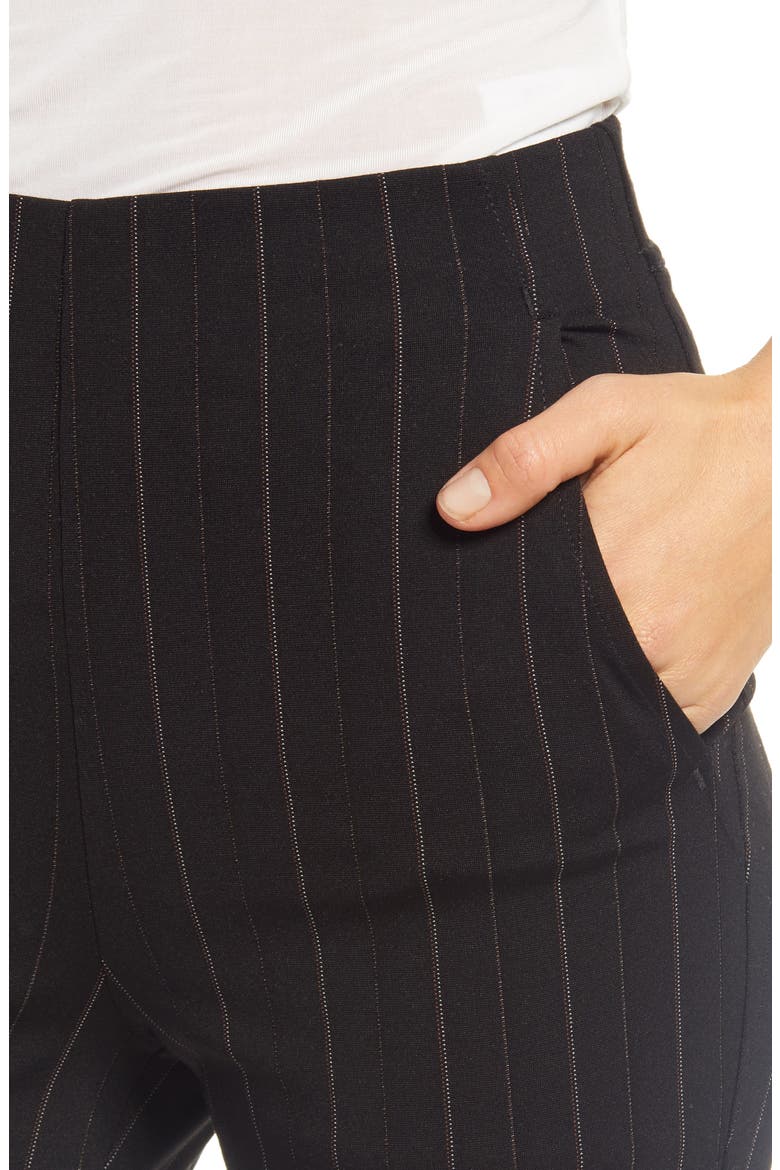 Ponte High Waist Skimmer Leggings, Alternate, color, BLACK