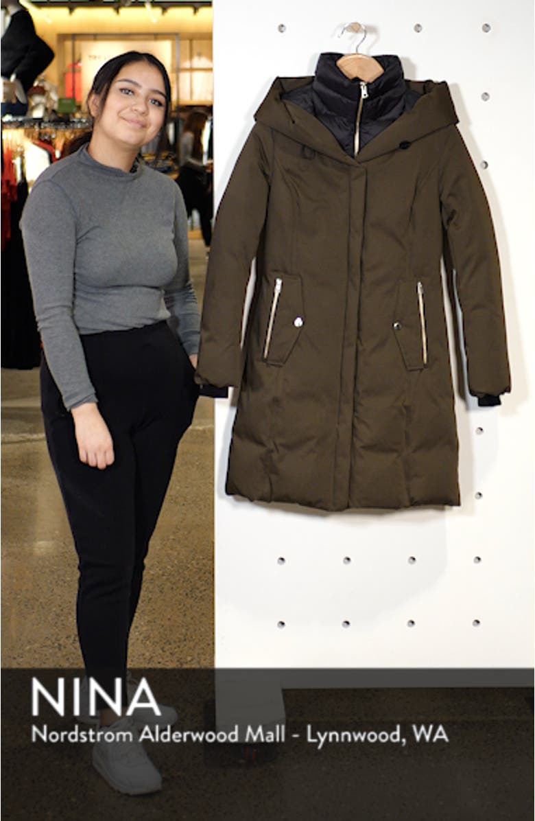 Slim Fit Hooded Down Coat, sales video thumbnail