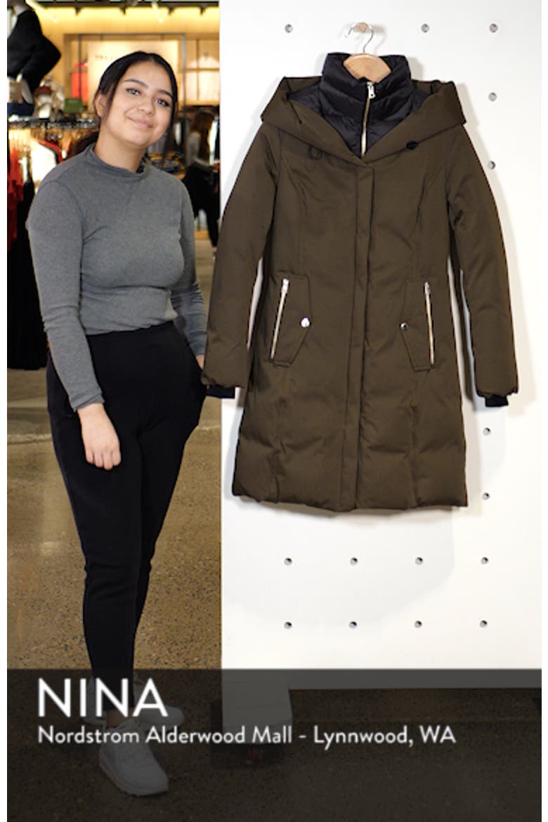 Slim Fit Hooded Down Coat video