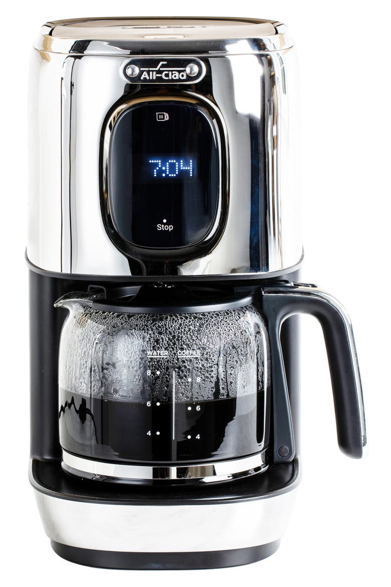 8-Cup Digital Filter Coffee Maker, Main, color, STAINLESS STEEL
