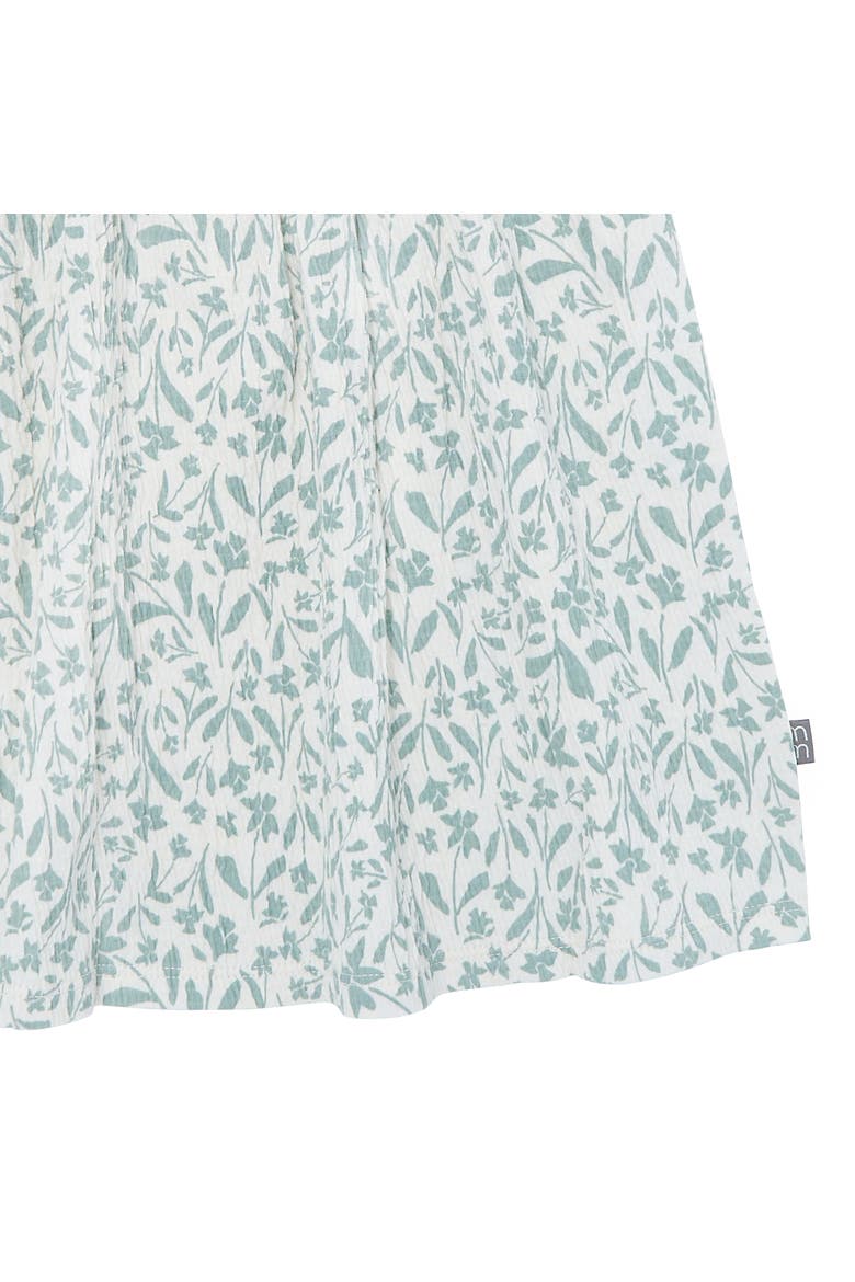 Smocked Ruffle Dress, Alternate, color, Ivory Daffodil