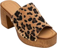 Forever & Always Shoes Pull Leather Platform Mules