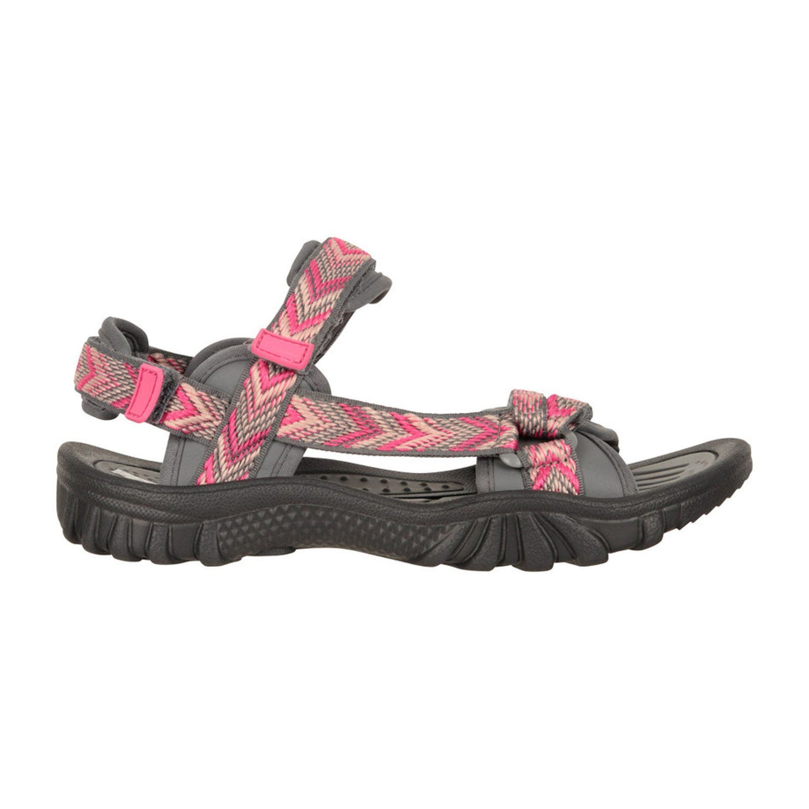 Cyprus Chevron Sandals, Alternate, color, Dark Pink
