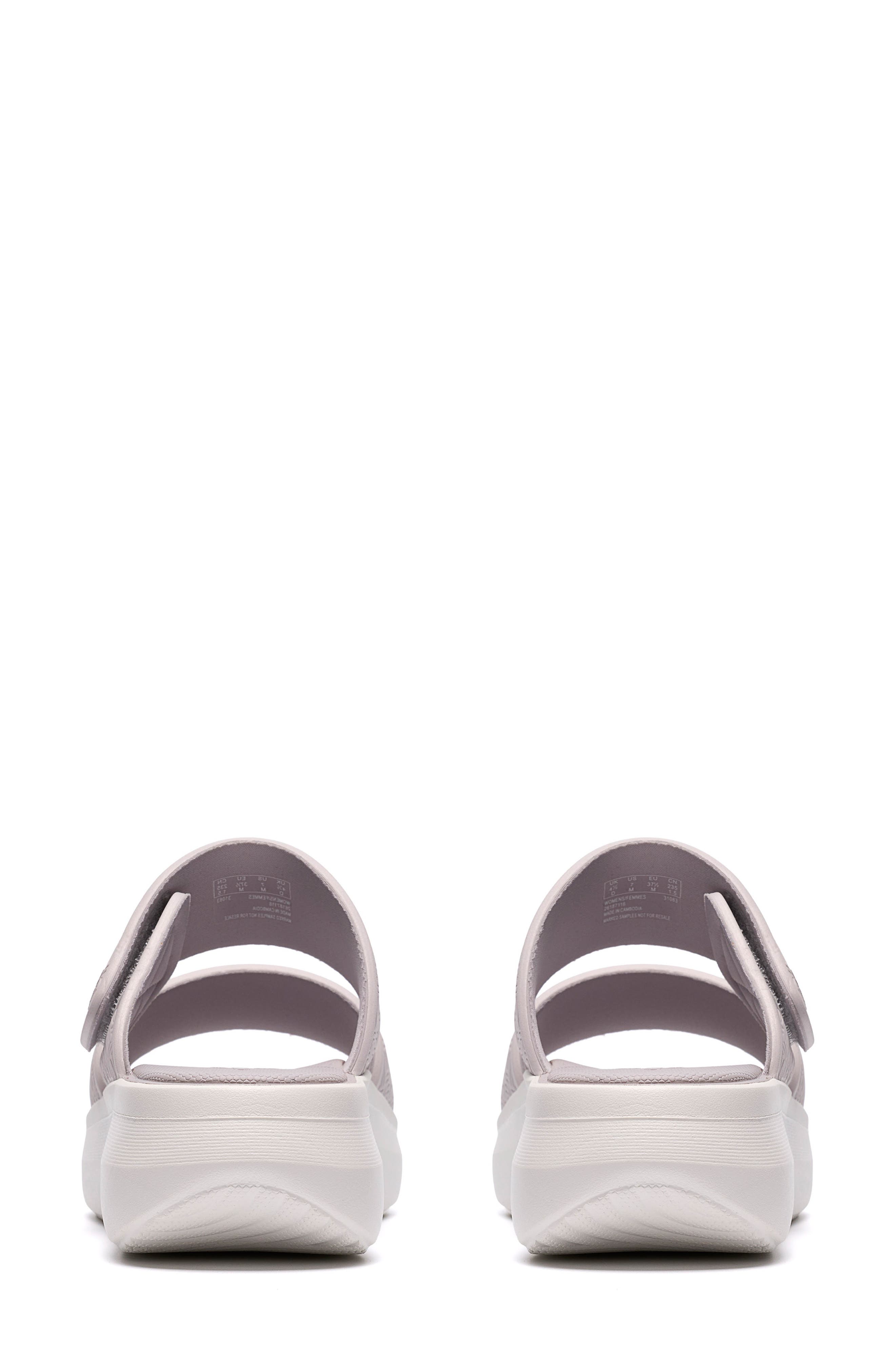 Solevana Star Platform Slide Sandal, Alternate, color, PALE GREY