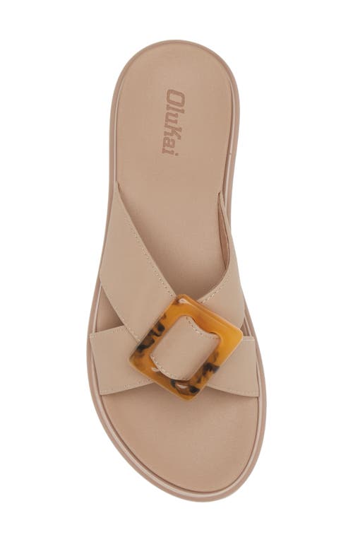 Olukai La'i Slide Sandal In Brown