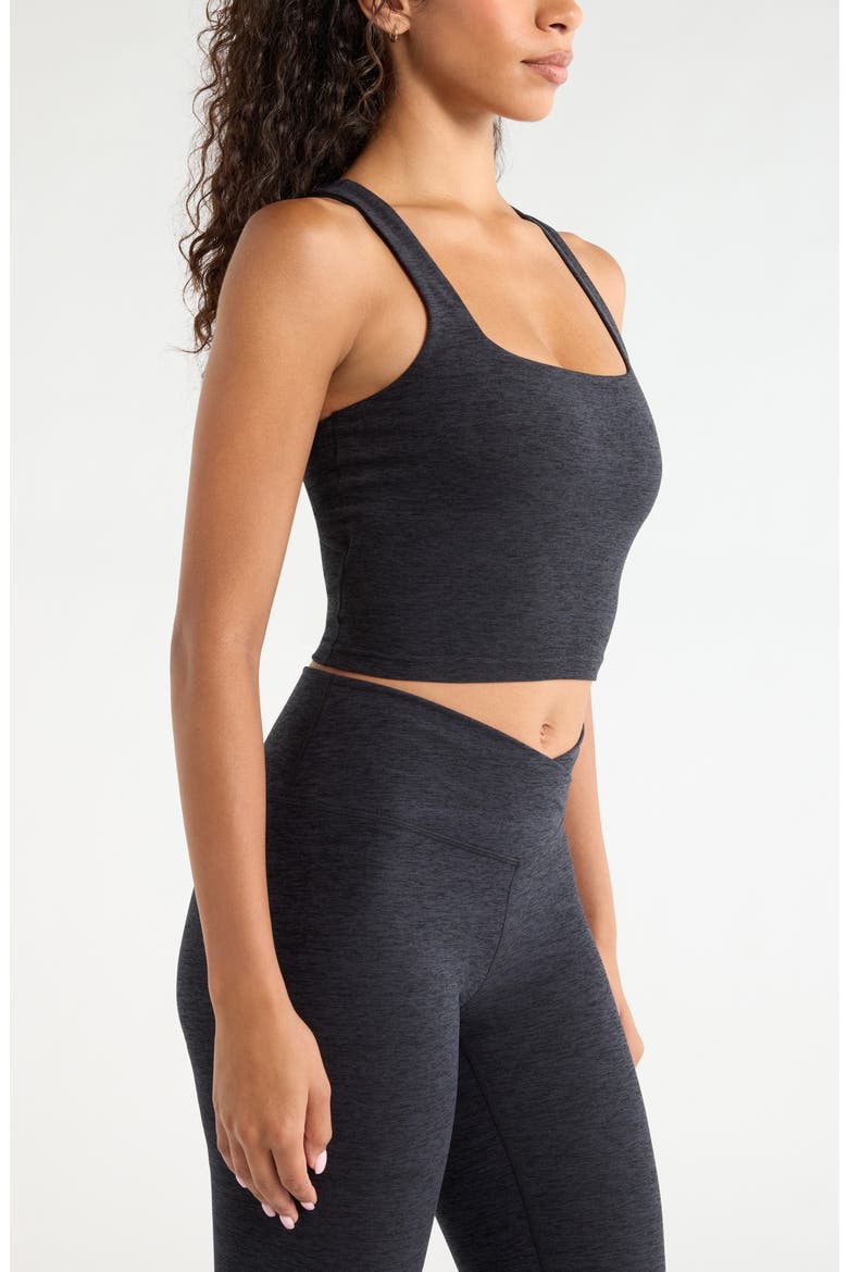 Renew Crop Tank, Alternate, color, BLACK MELANGE