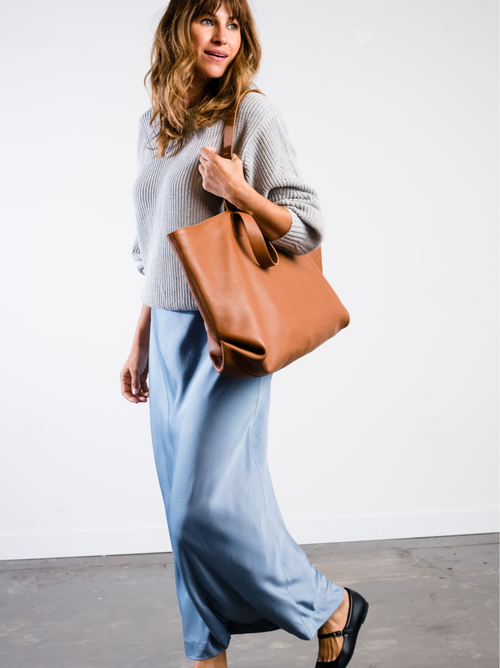 Able Large Fold Tote In Nut