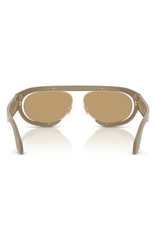 Giorgio Armani 57mm Oval Sunglasses In Neutral