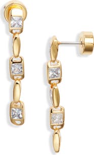 Nordstrom Cubic Zirconia Linear Drop Earrings