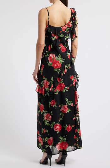 Lillian Floral Print Maxi Dress