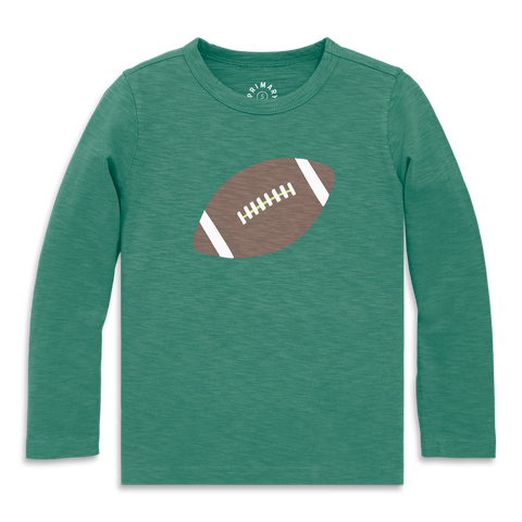 Kids Long Sleeve Football Tee